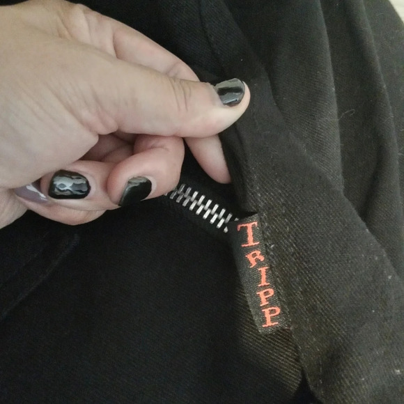 Tripp NYC double rider jacket goth punk vampire women's jacket size Medium - Picture 5 of 7